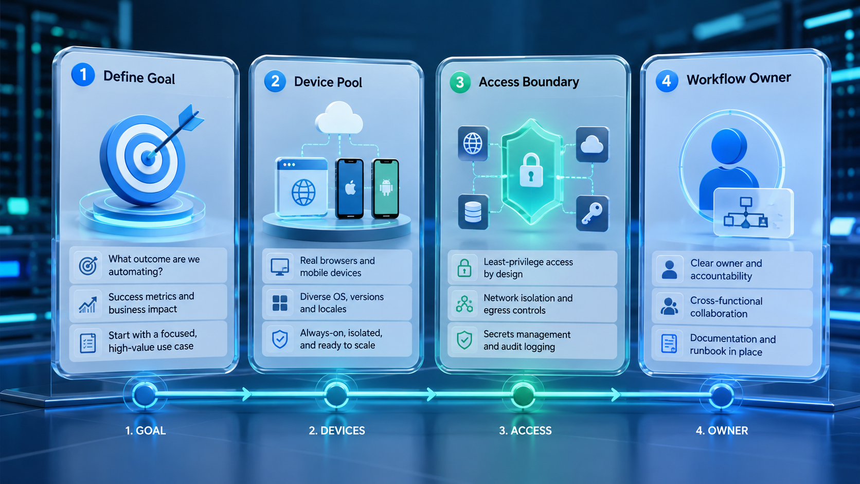 Part 1 explanatory illustration showing The Core Idea Behind AI Workflow Automation Platform for Browser and Mobile Tasks