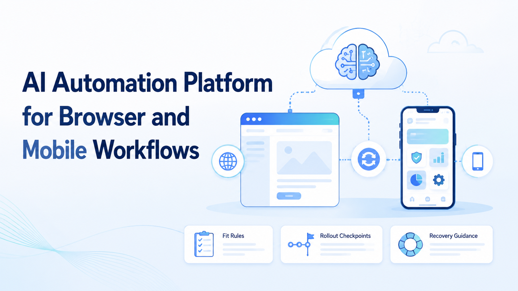 Cover illustration for AI Automation Platform for Browser and Mobile Workflows