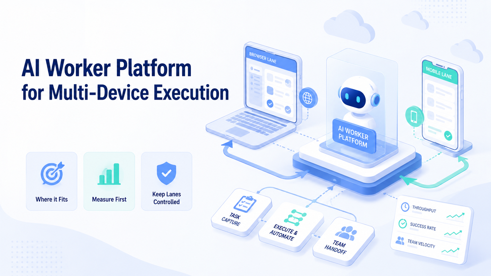 Cover illustration for AI worker platform