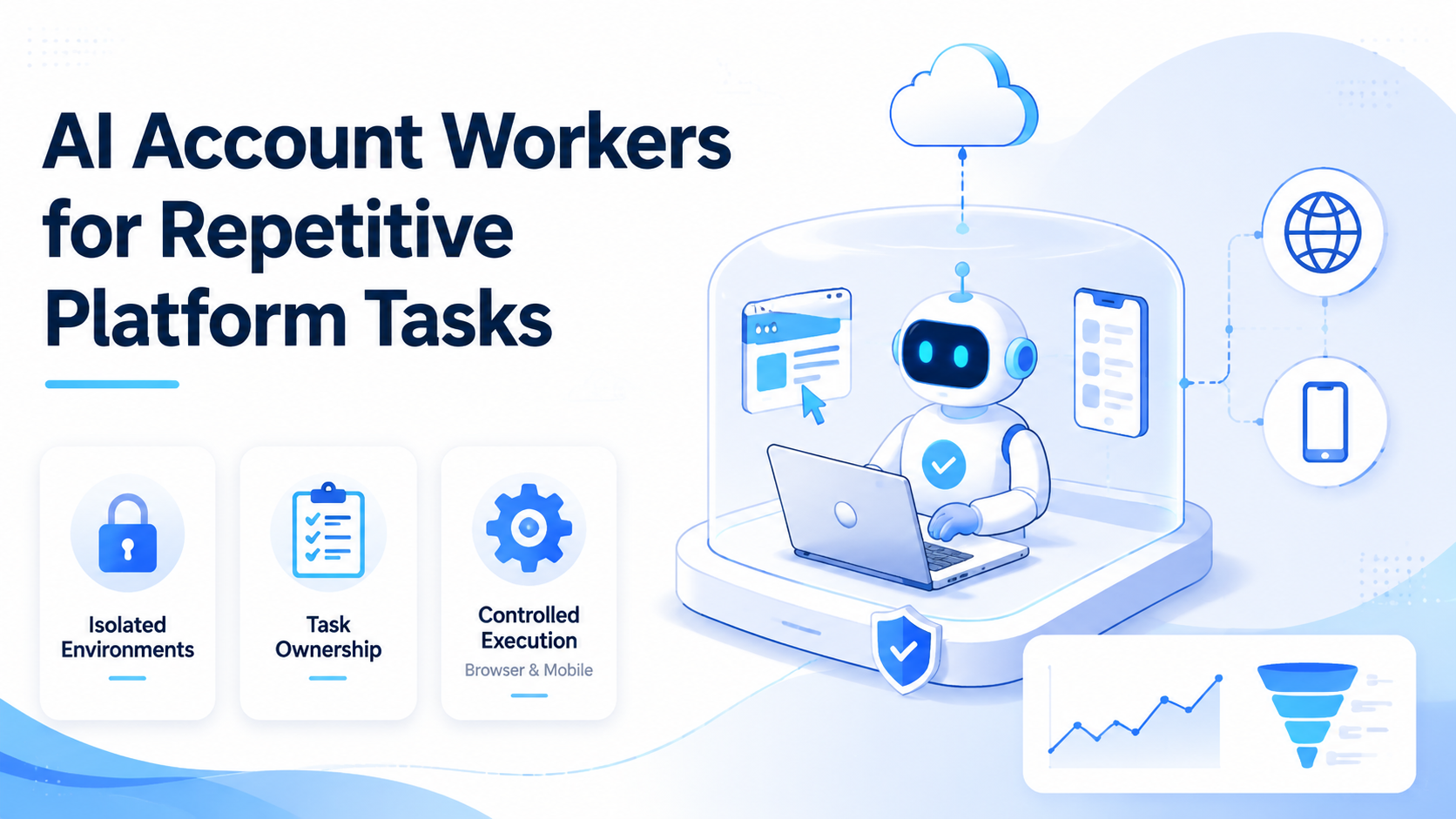 Cover illustration for AI Account Workers for Repetitive Platform Tasks