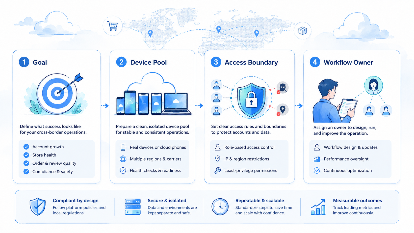 Part 1 explanatory illustration showing What Is AI Employee Platform for Cross-Border E-commerce Teams?
