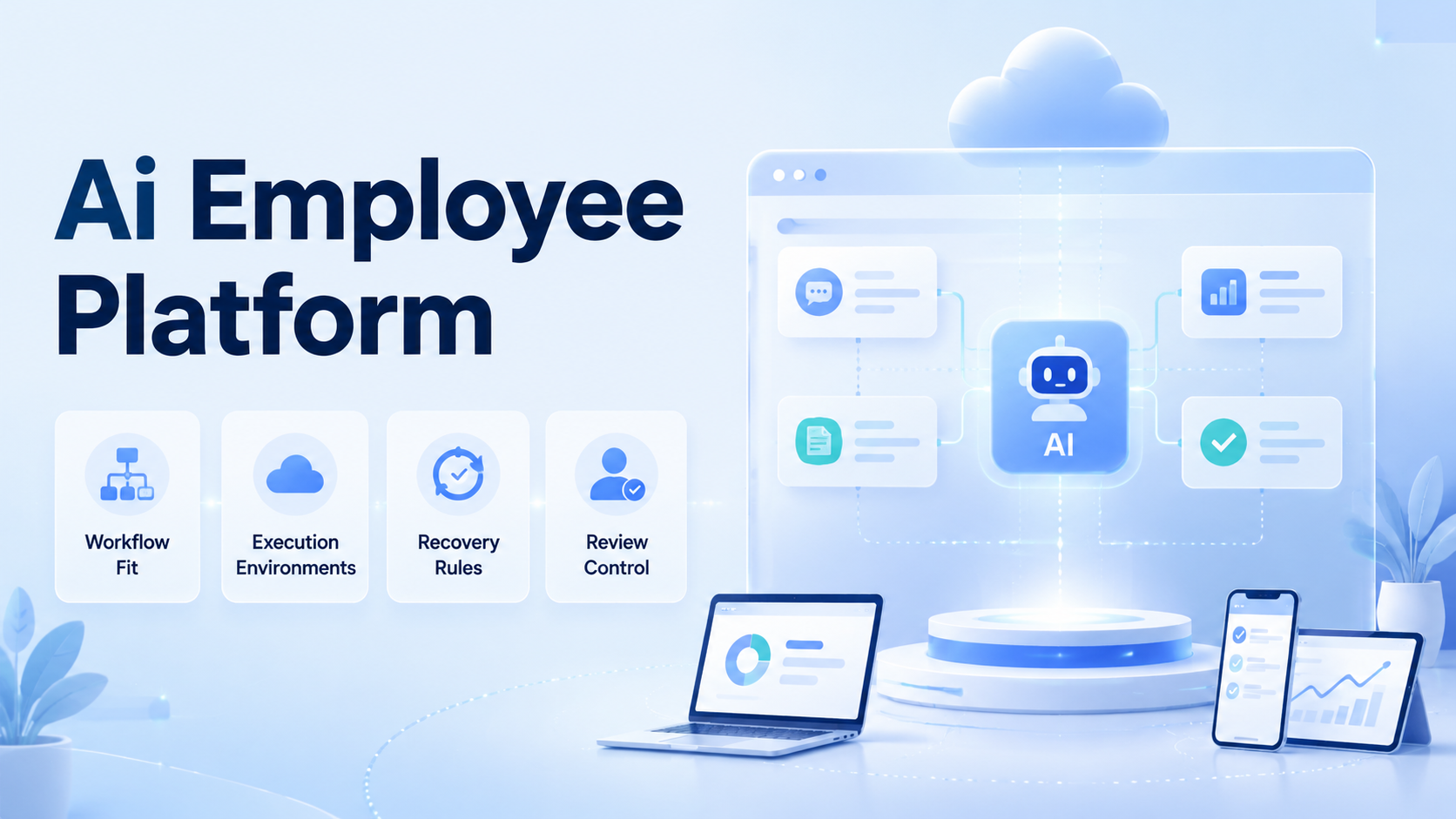 Cover illustration for AI employee platform