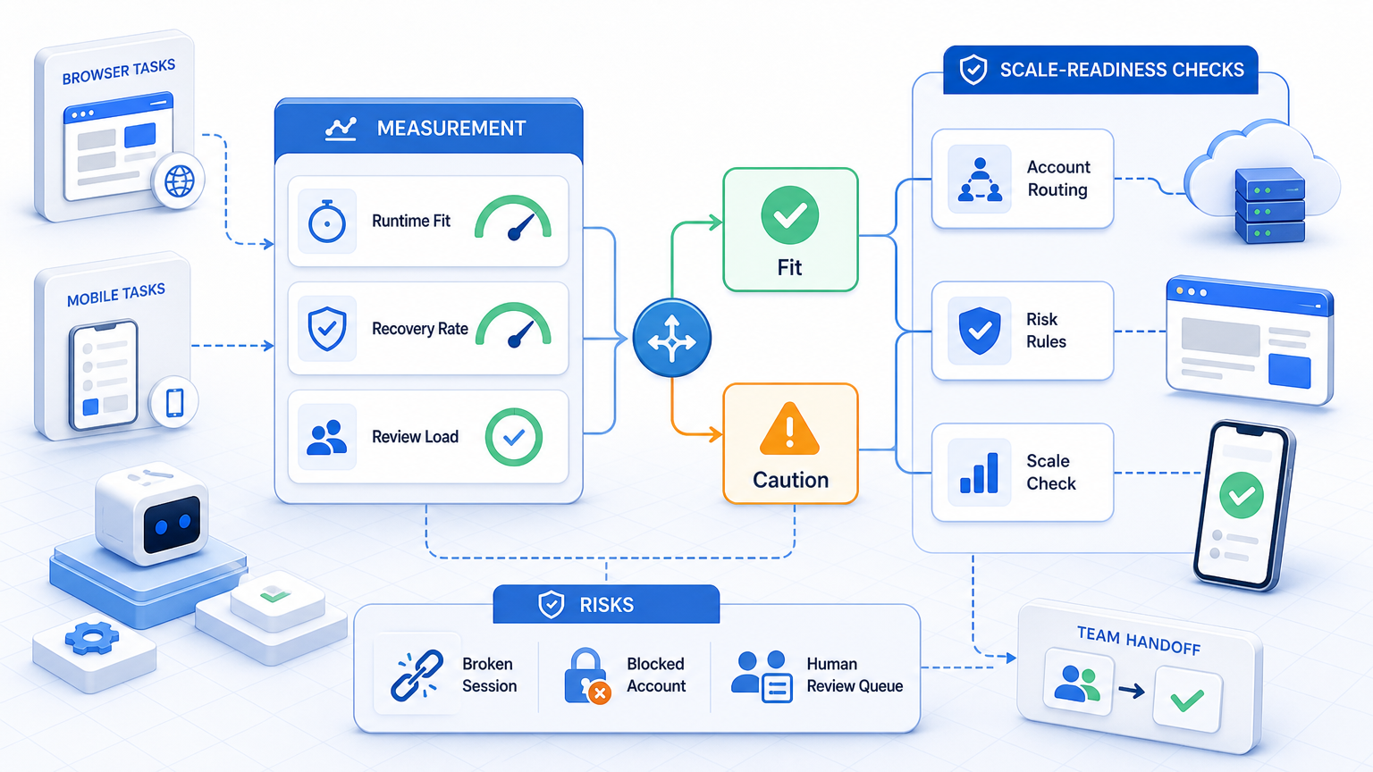 Part 3 explanatory illustration showing What an AI Worker Platform Must Handle First