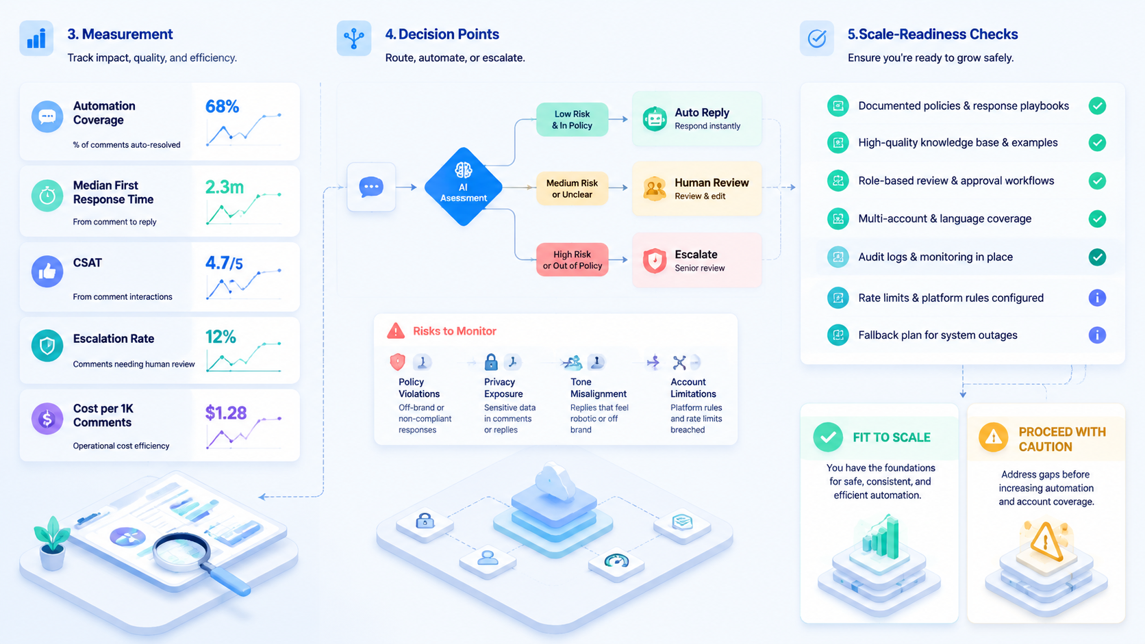 Part 3 explanatory illustration showing What Is AI Comment Reply Automation for Social Media Teams?