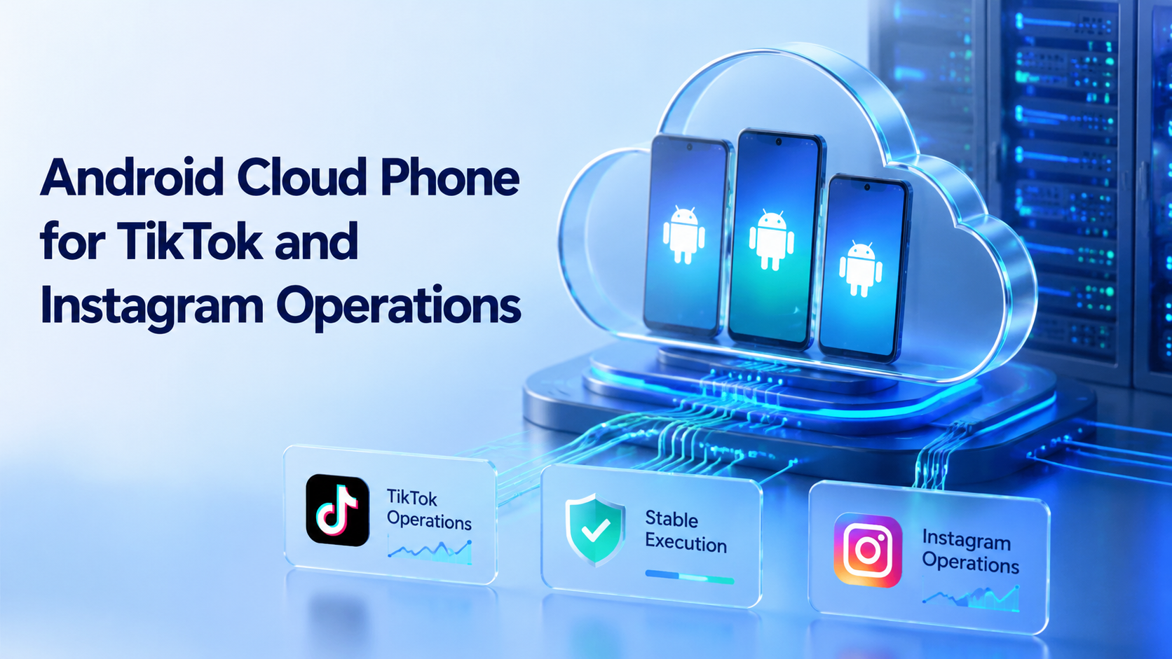 Cover illustration for Android cloud phone