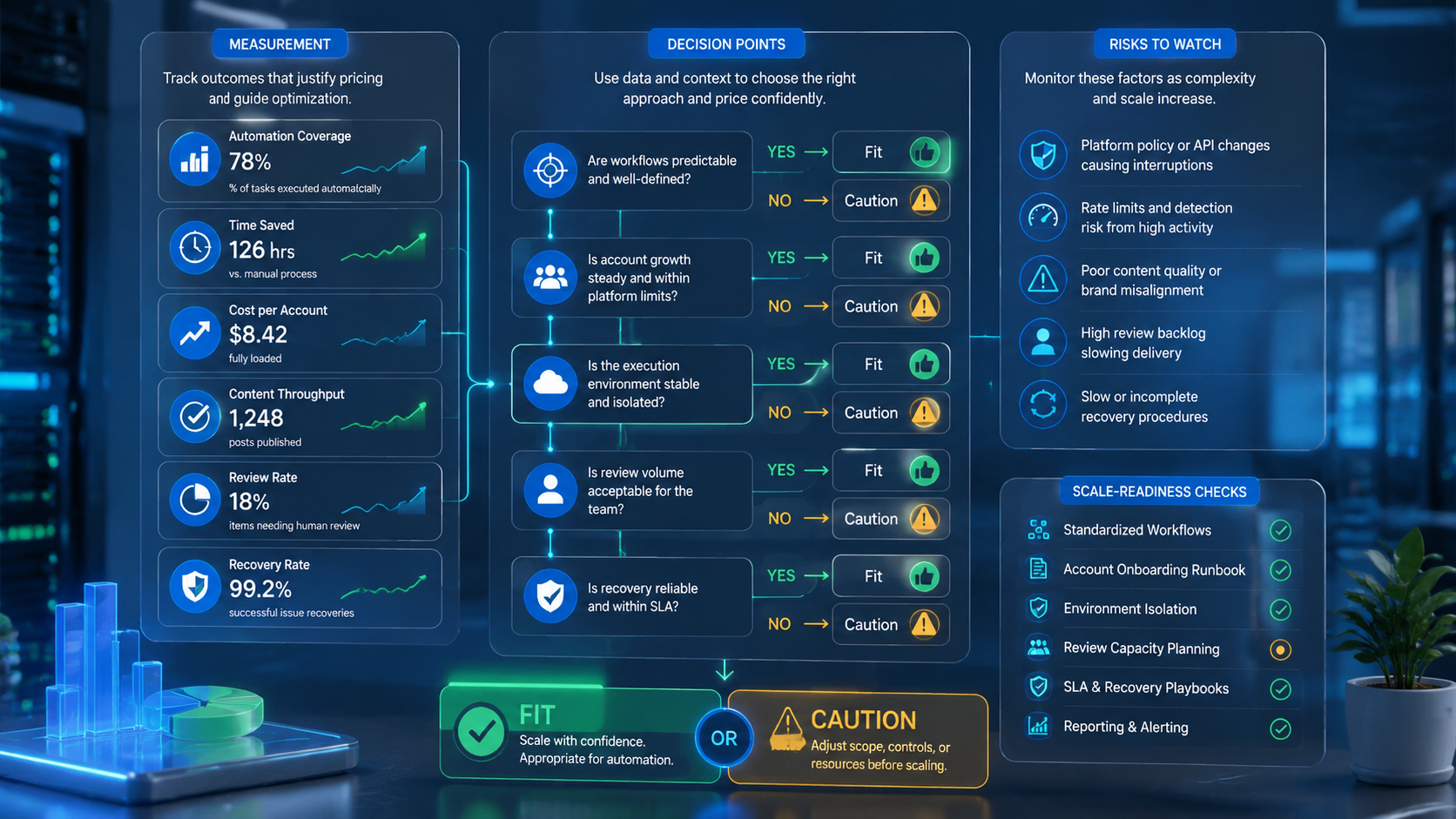 Part 3 explanatory illustration showing The Core Idea Behind AI Social Media Automation Pricing