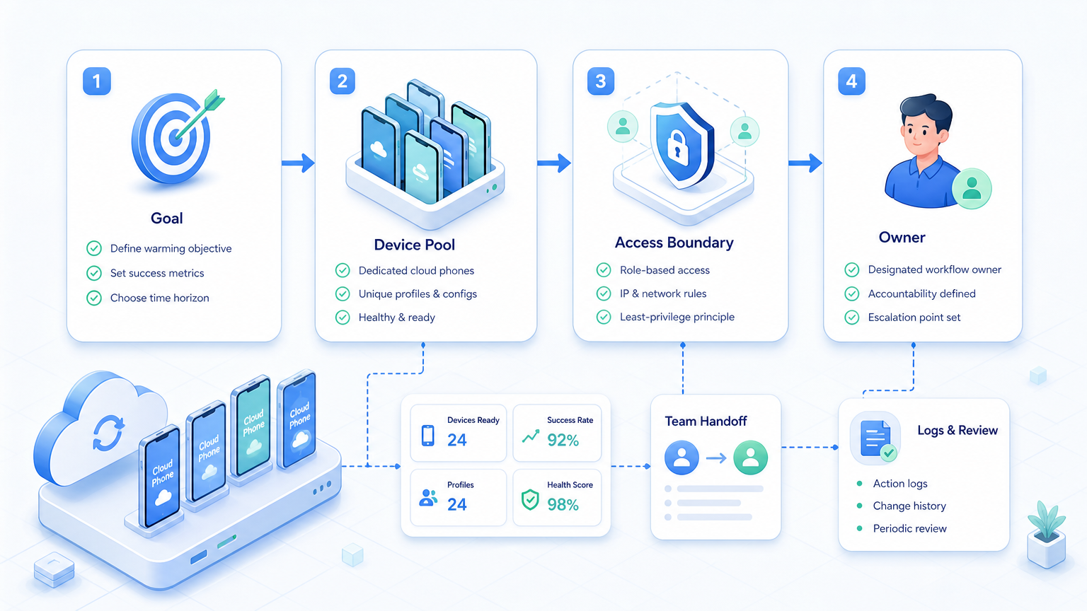 Part 1 explanatory illustration showing What Is TikTok Account Warming Software?