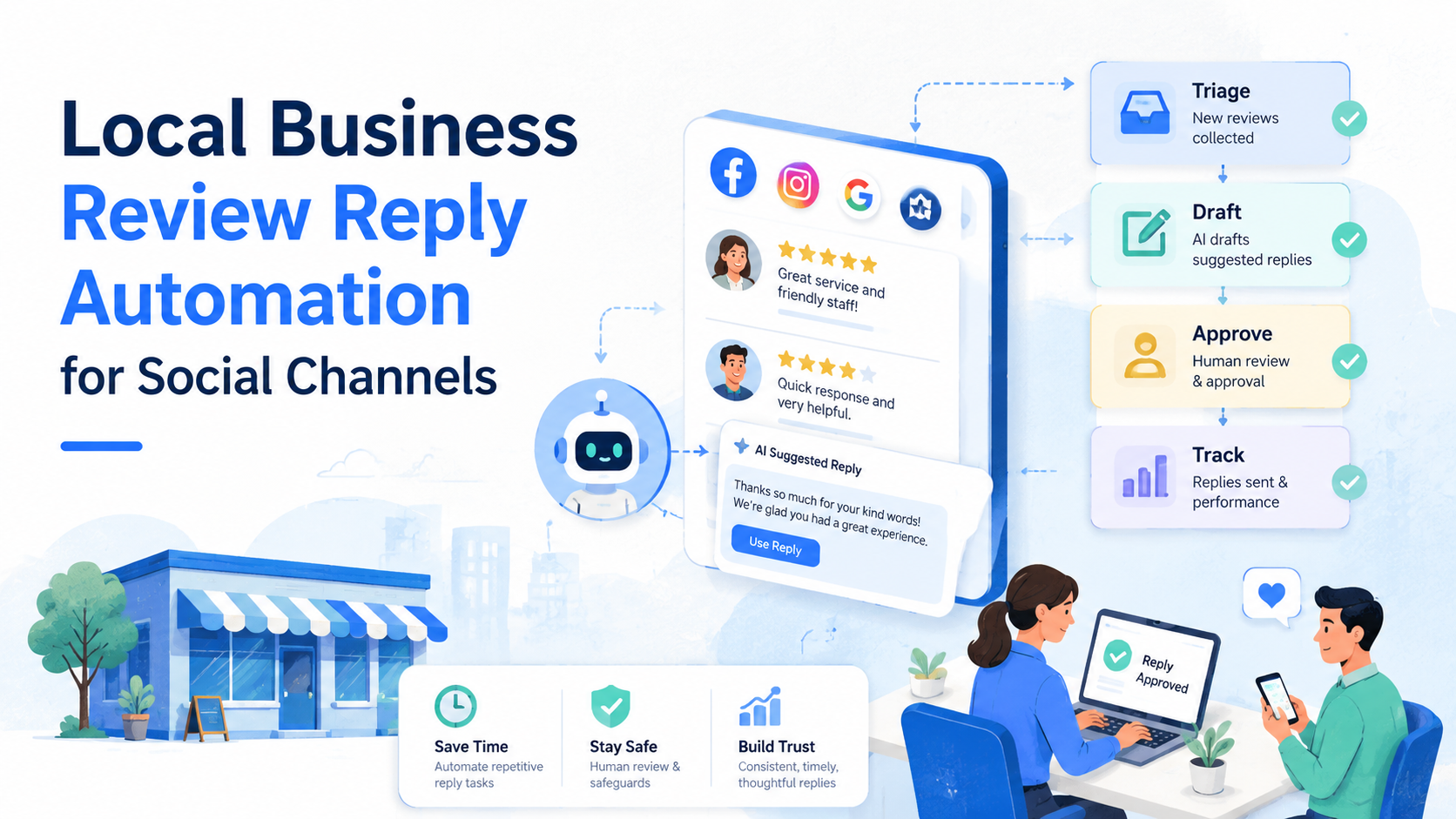local business review reply automation image