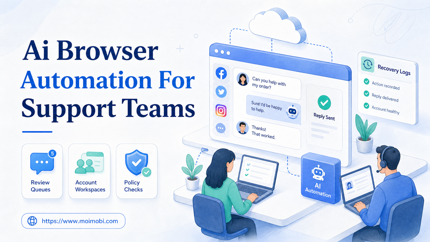 AI Browser Automation for Support Teams Handling Social Replies