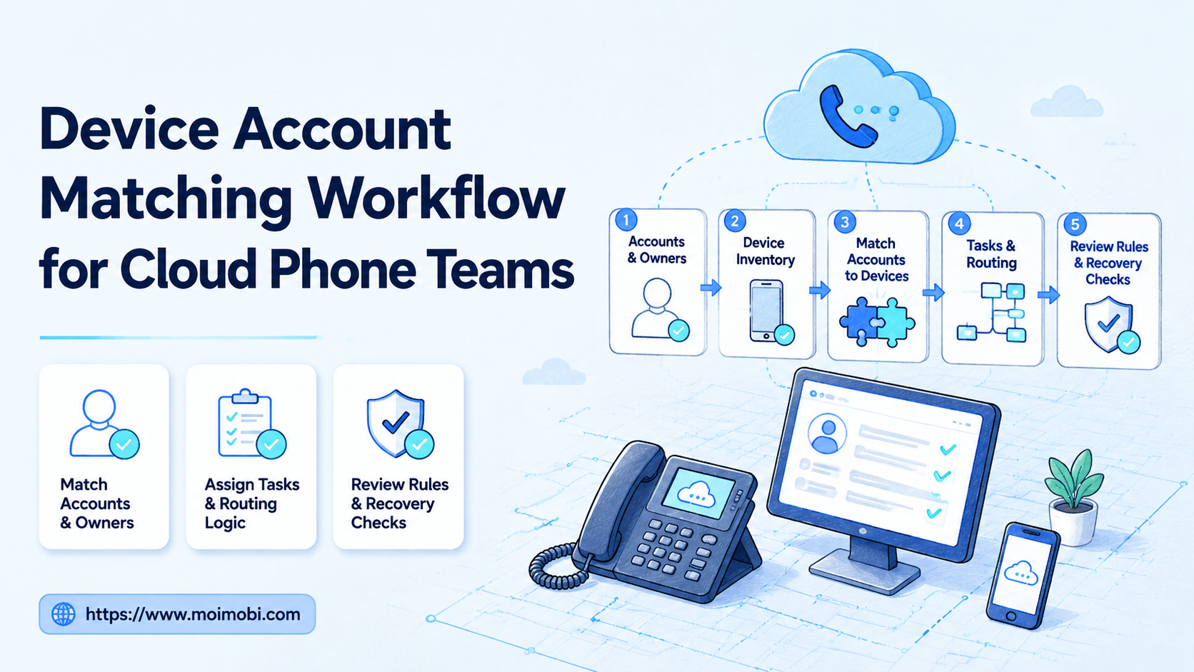 Device Account Matching Workflow for Cloud Phone Teams