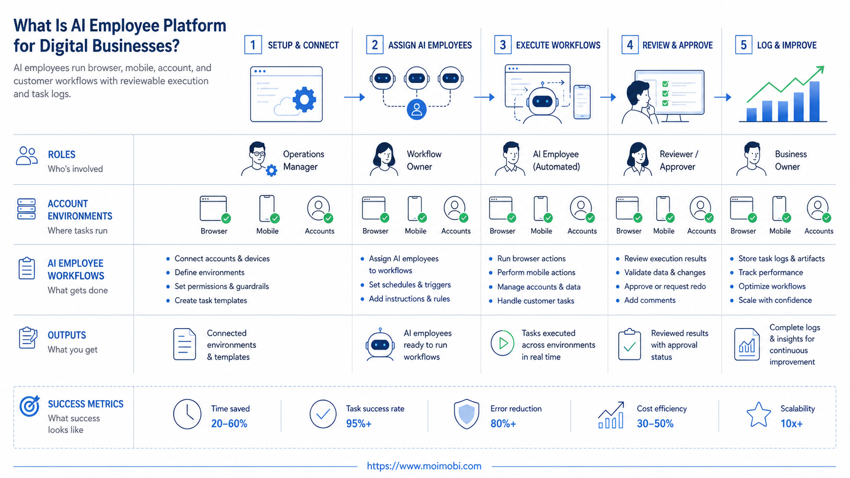 What Is AI Employee Platform for Digital Businesses? diagram