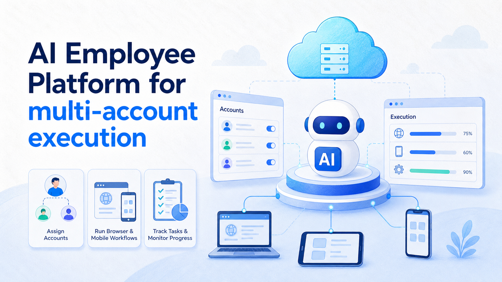 AI Employee Platform for multi-account execution
