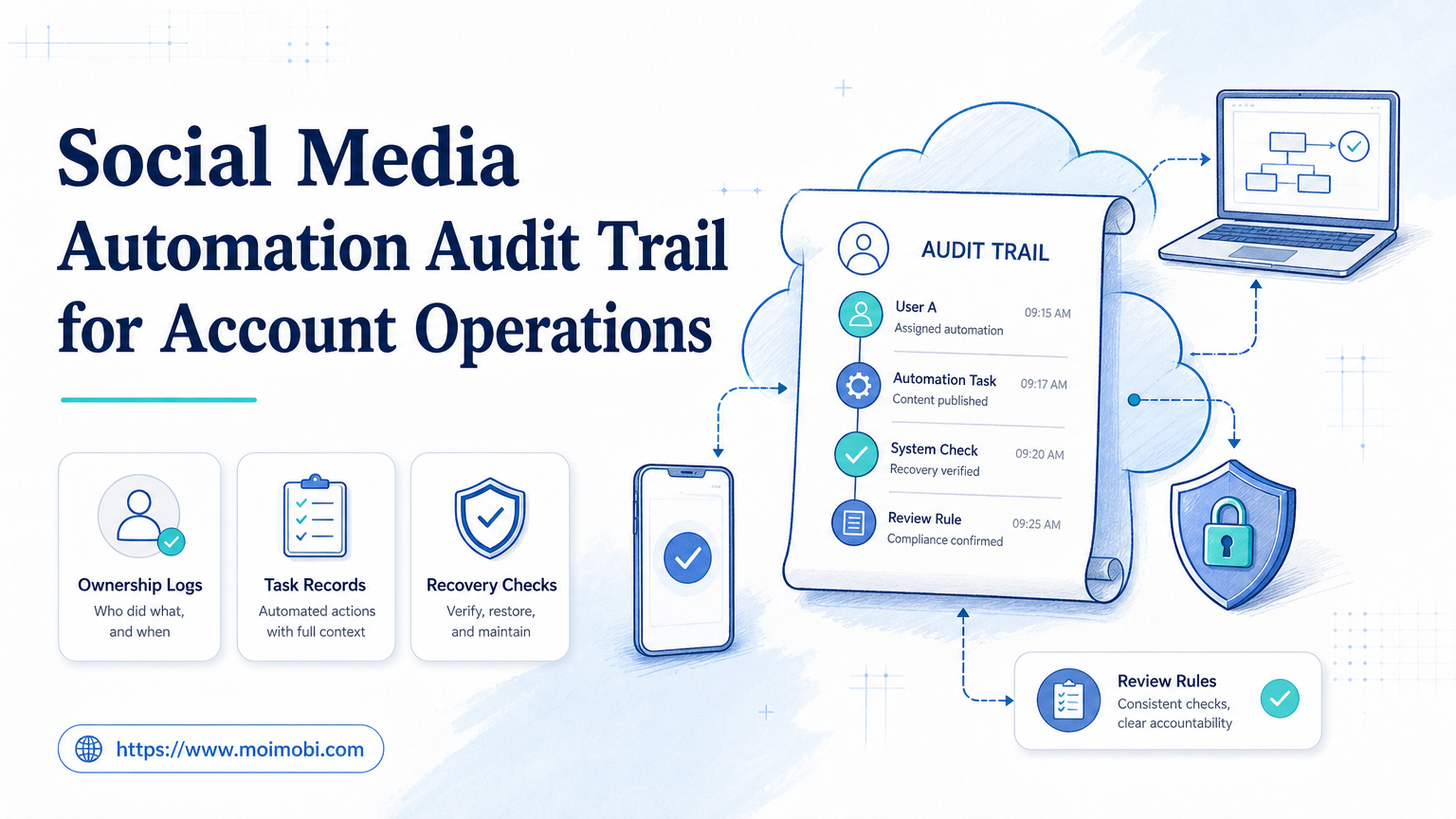 Social Media Automation Audit Trail for Account Operations