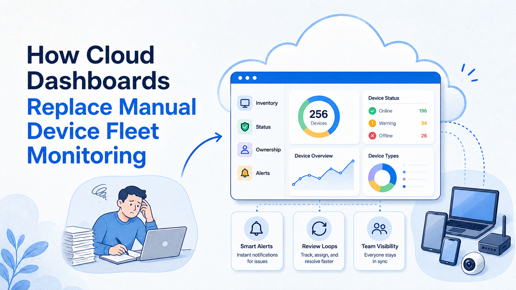 How Cloud Dashboards Replace Manual Device Fleet Monitoring