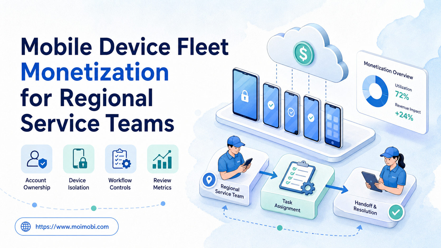 Mobile Device Fleet Monetization for Regional Service Teams