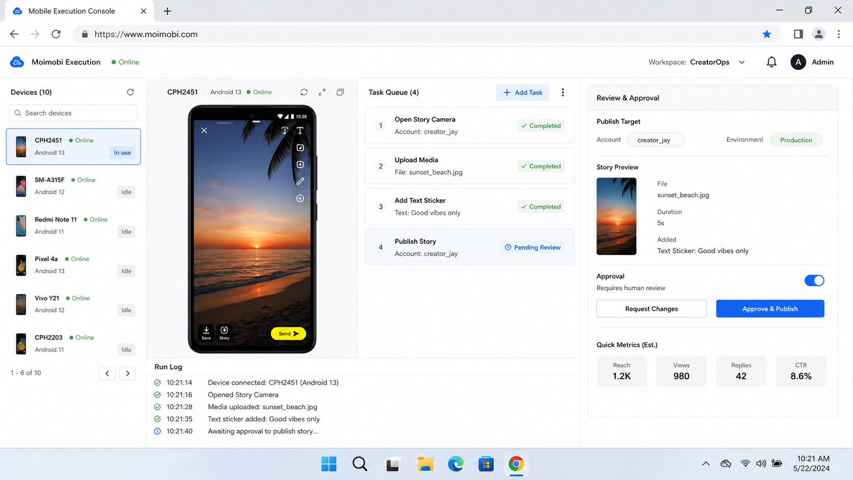 The Core Idea Behind Snapchat Story Automation diagram