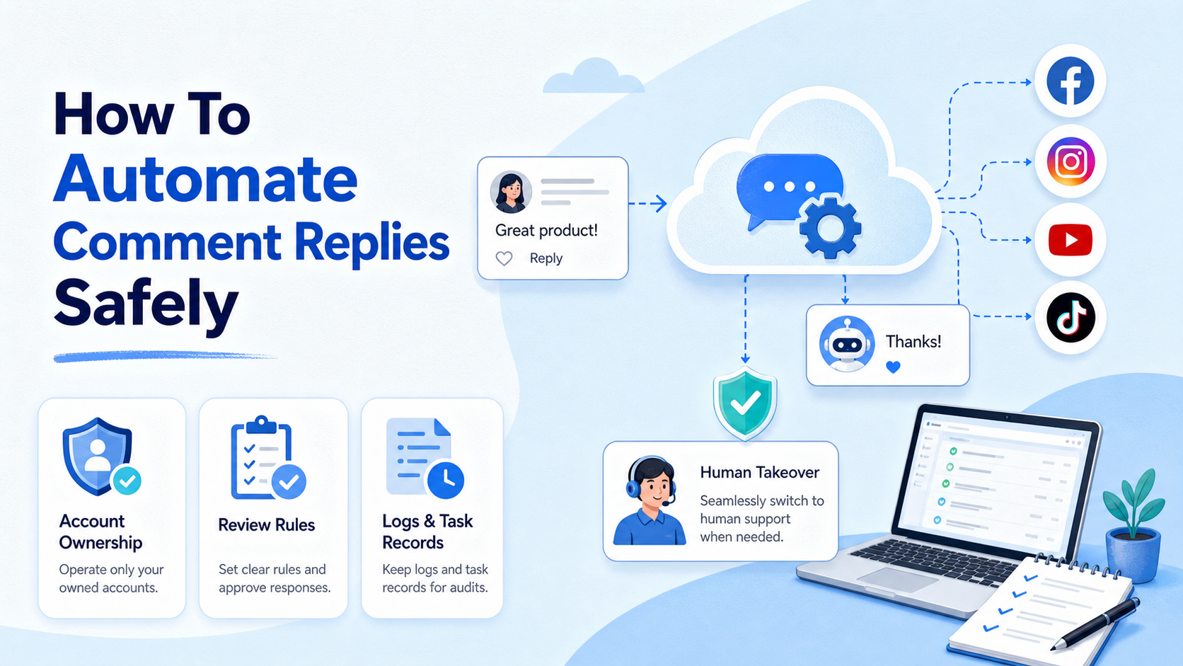 How to Automate Comment Replies Safely Across Social Channels