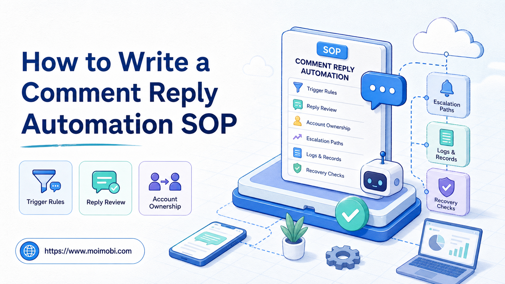 write comment reply automation SOP image