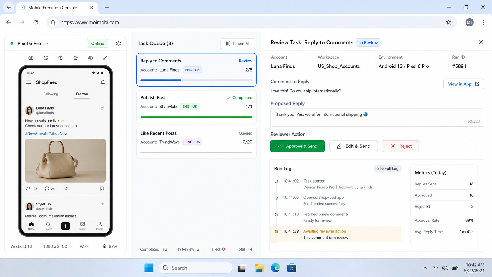 What Is Cloud Phone Automation for Mobile Commerce Apps? diagram