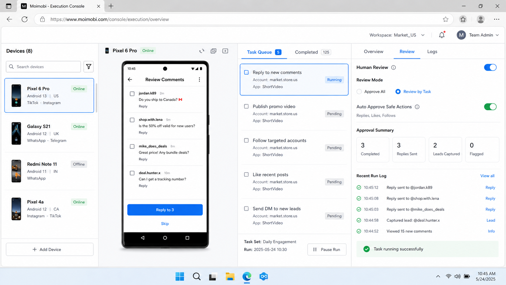 What Is Cloud Phone Automation for Mobile Commerce Apps? diagram