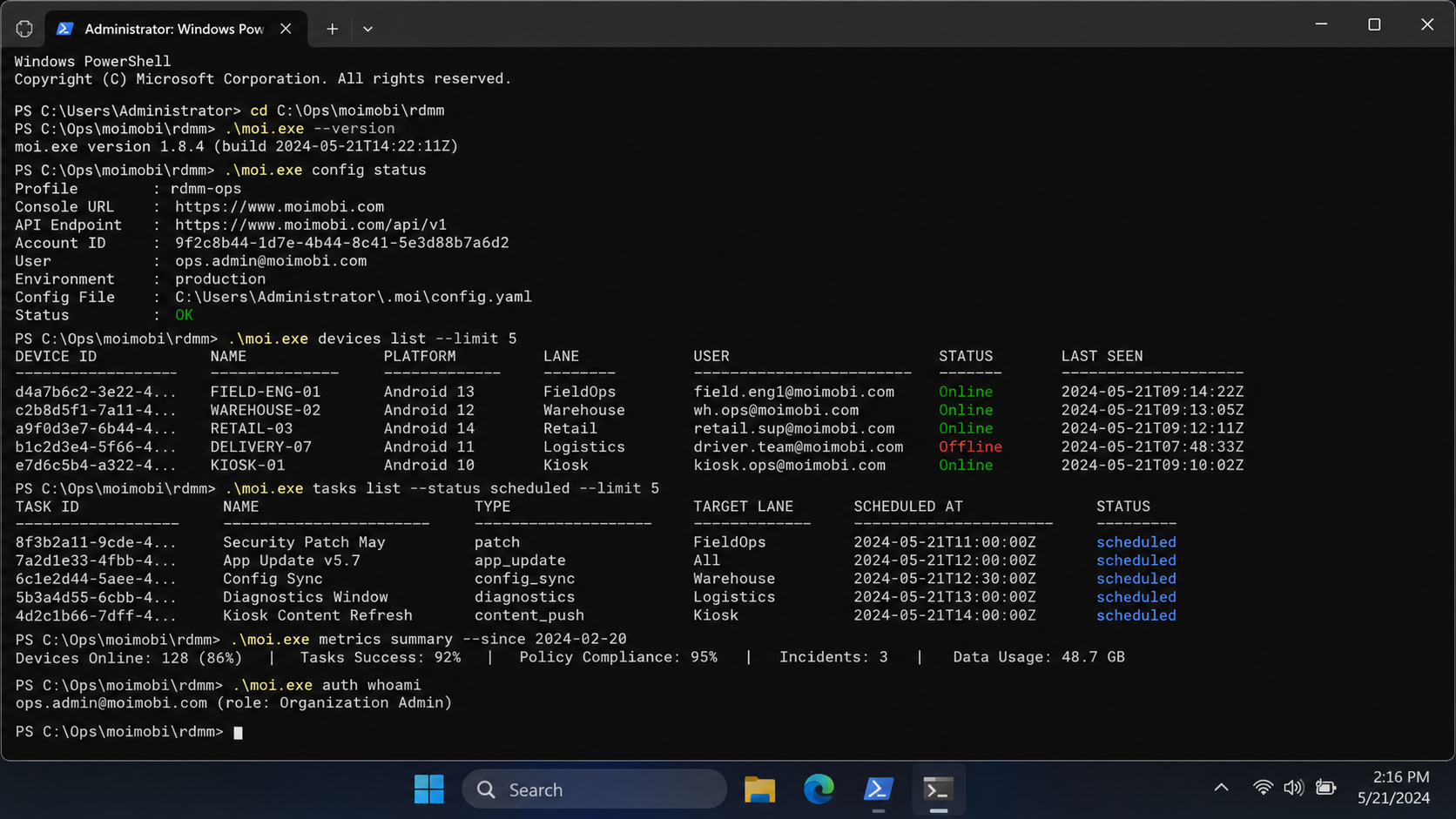 Remote Mobile Device Management Starts with a Device Record diagram