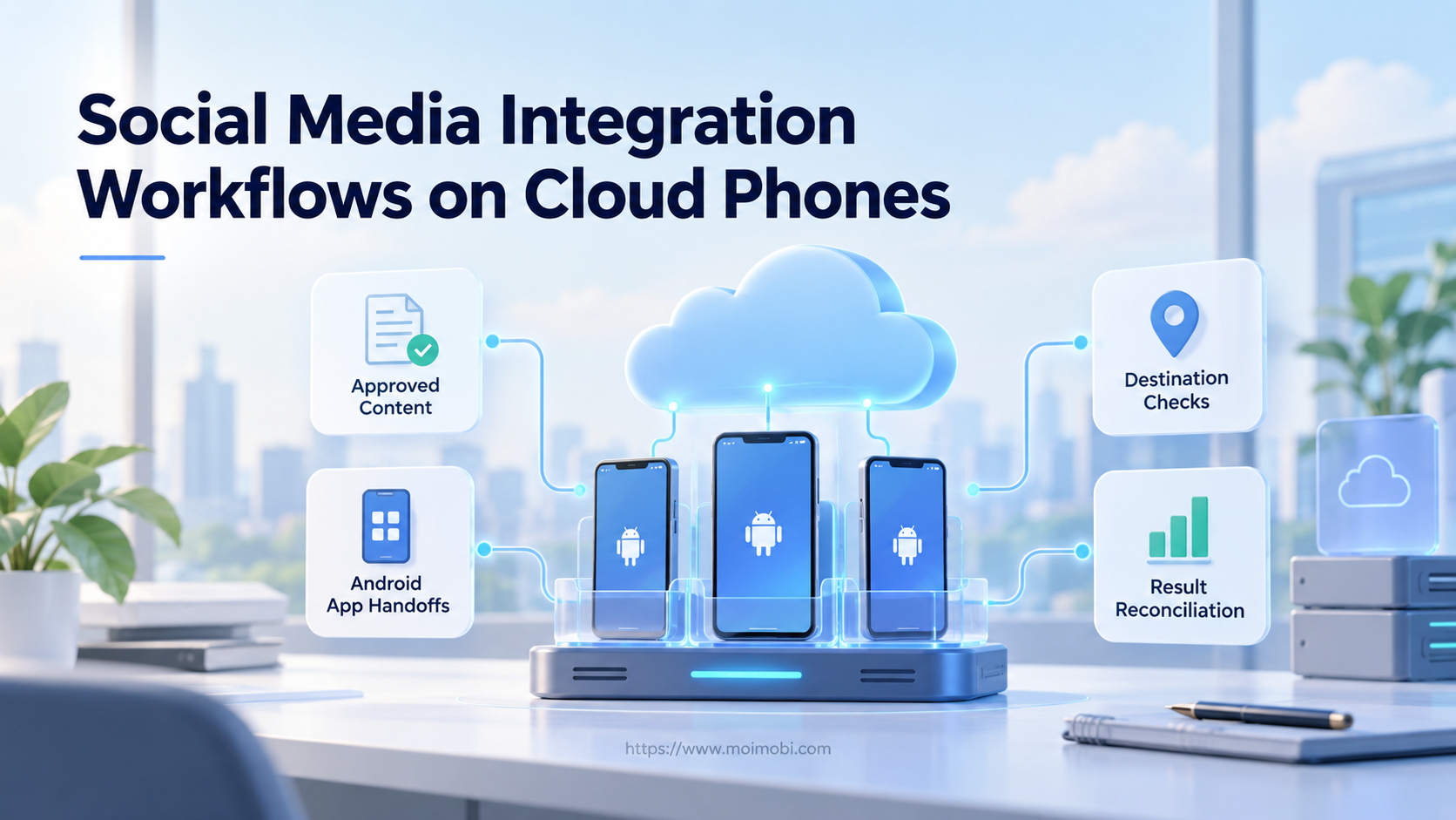 Social Media Integration Workflows on Cloud Phones