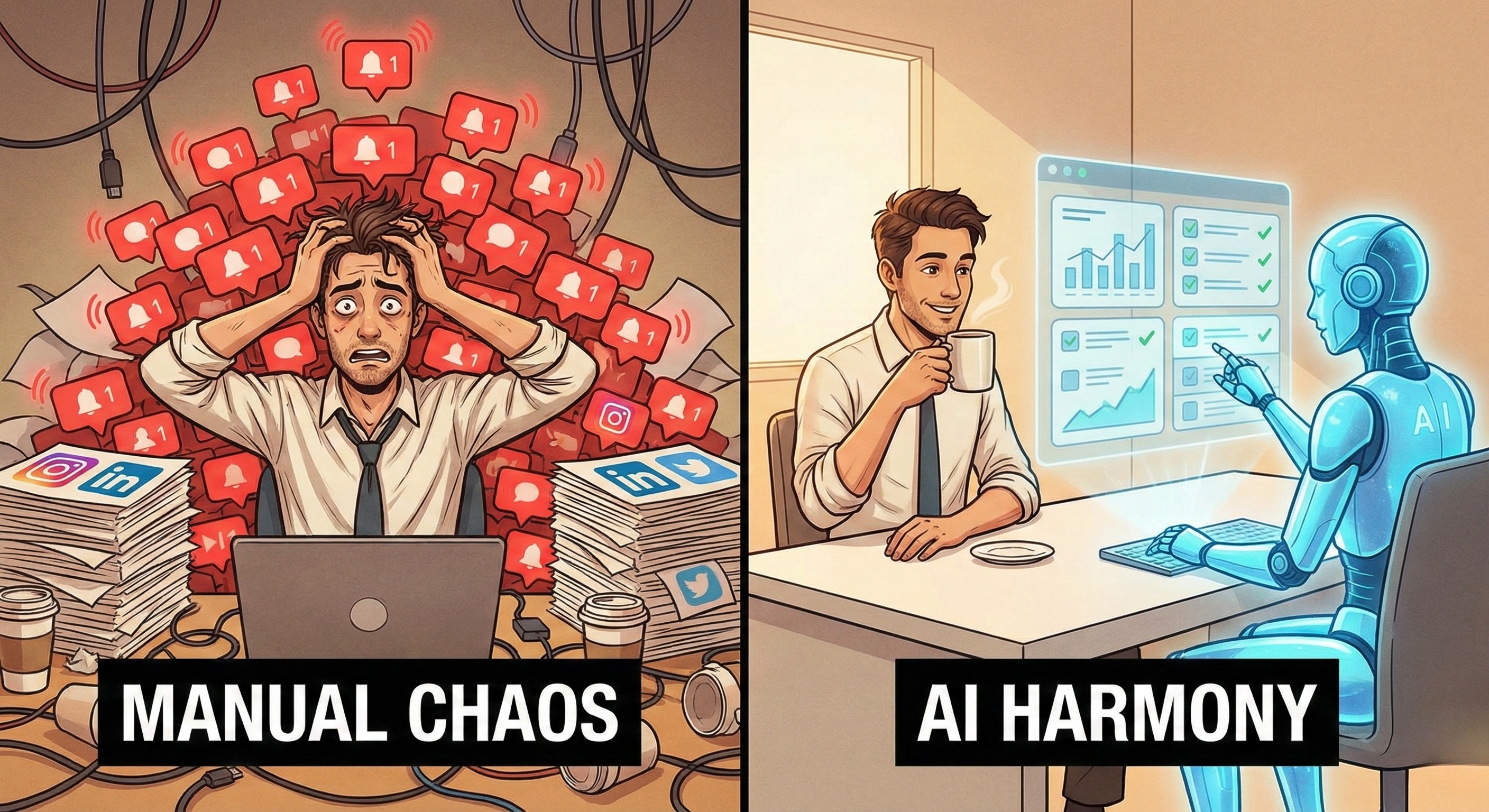 How to Hire Your First AI Employee for Social Media Management