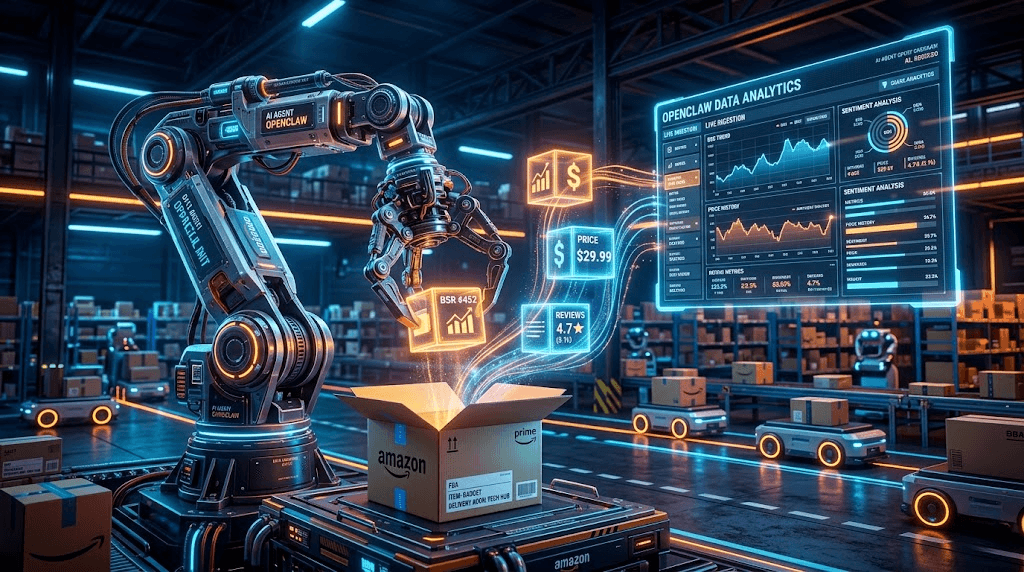 OpenClaw 跨境电商：自动抓取亚马逊竞品与爆款数据