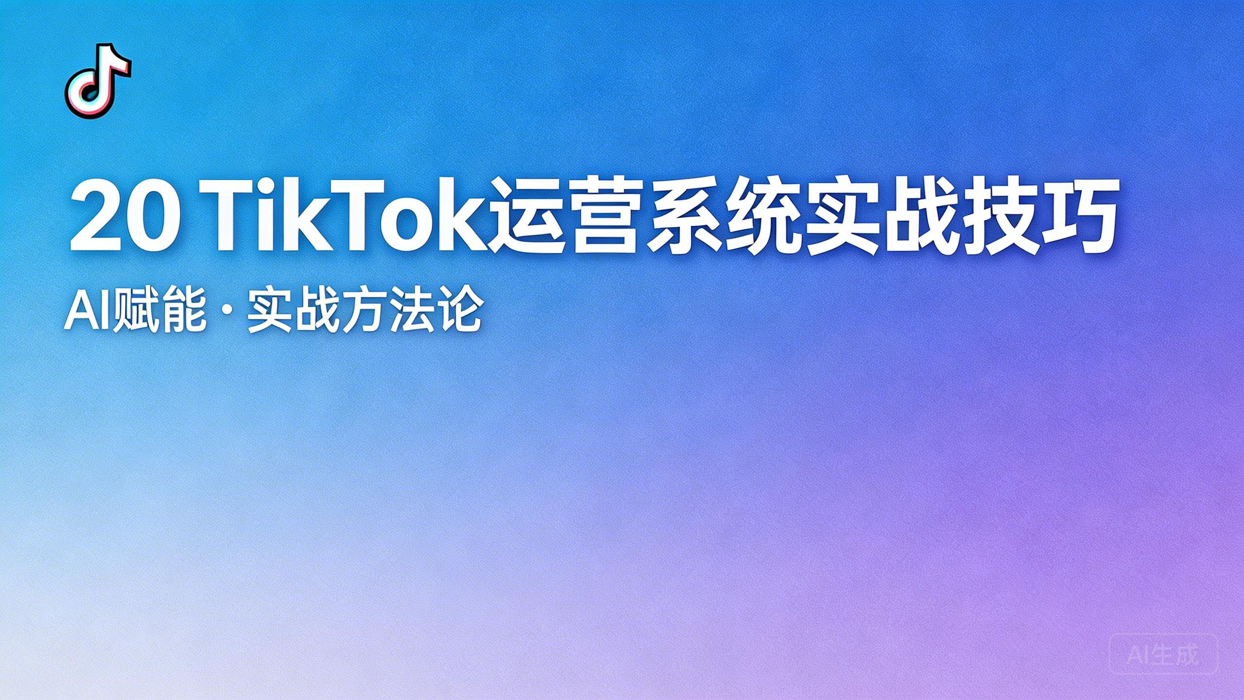 TikTok 运营实战技巧封面图